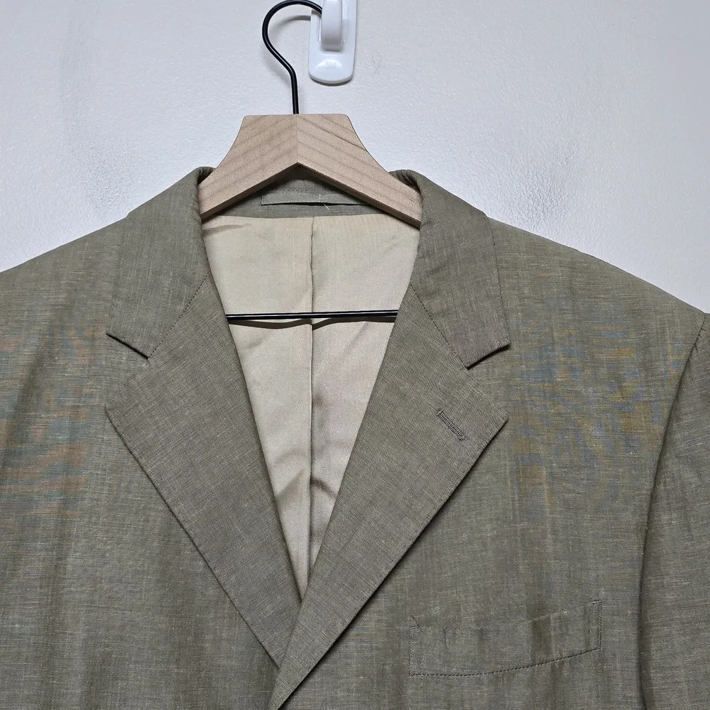 Massimo Dutti Loro Piana Sweet Irish Linen Wool Sport Coat Blazer 52EU 42R Italy